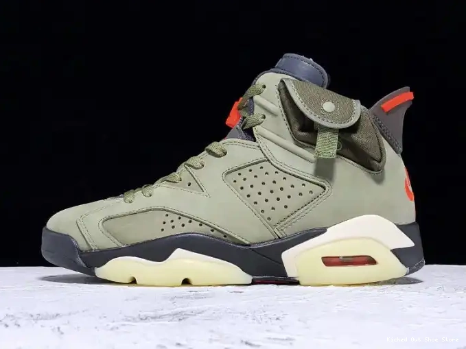 Scott Air Olive Jordan 6 x Travis Medium CN1084-200 0518